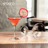 Krosno進口水晶玻璃高檔酒吧會所商用家用寬口雞尾酒杯瑪格麗特杯