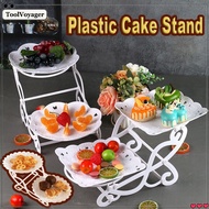 Plastic Cake Stand Dessert Stand Dessert Tray Cake Stand Birthday 3 Tier Cupcake Stand White Dessert