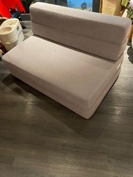 日式 兩座位 布藝梳化床 蝸居 合用 梳化  小梳化 沙發 輕身容易搬運 村屋 唐樓 行樓梯絕對冇問題 容易可變床  sofa bed ottoman homeless franc franc not