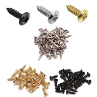 60 Pek Skru Pelindung Pickguard Gitar Elektrik, Skru Pemasangan Pelindung Pickguard Bass untuk Fende