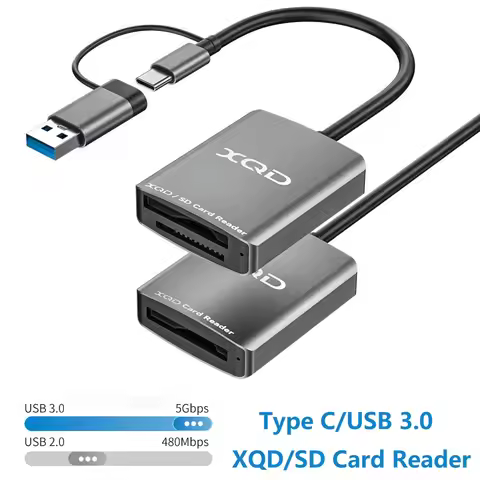 USB C XQD Card Reader USB 3.0 XQD SD Memory Card Reader Compatible with Sony G/M Series & Lexar 2933