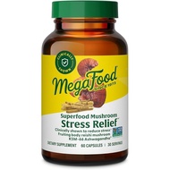 MegaFood Superfood Mushroom Stress Relief - Suplemen Cendawan Reishi Terbukti Secara Klinikal Mengur