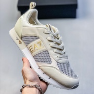 EMPORIO ARMANI EA7 Men's Breathable Mesh Casual Running Sneakers Recommended