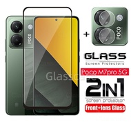 2 in 1 Screen Protector Tempered Glass Film For Xiaomi Poco M7 F7 M 7 F 7 pro ultra M7pro F7pro F7ul
