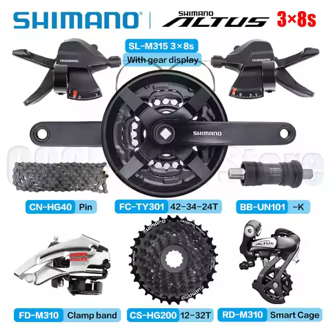 Shimano Acera Altus M310 Groupset 3x7 3x8 Speed M315 Shifter M310 Derailleur HG200 Cassette 8S K7 HG