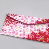 平安紅包-櫻花盛開 日本棉布,紅包袋,收納,手機,現金,小經書