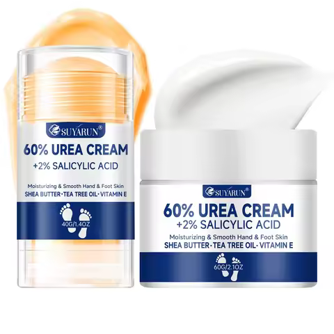 SUYARUN 60% Urea Foot Cream Stick & Face Cream Combo Set - Moisturizing & Refreshing for All Skin Ty