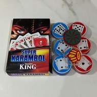 Biji Karambol Super Diameter Besar / Jumbo Motif Kartu Remi Master King / Random | koin krambol 2 la