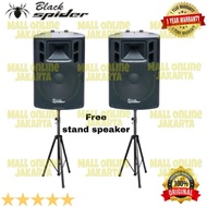 Speaker aktif pasif blackspider 15 inch model huper aktiv pasiv