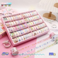 100Rolls/Set Washi Tape Sastra Kartun Scrapbooking Gadis Hati Kreatif