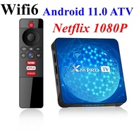 【Wireless】 X88 Pro Atv Smart Tv Box Rk3318 11.0 2.4g /5g Dual Wifi6 Hd 4k Netflix 1080p Media Player 4gb 32gb 64gb Bt Set Box
