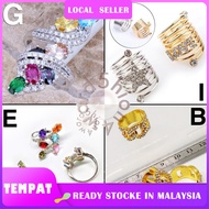 【READY STOCK MALAYSIA】 Brooch Ring I Cincin Tudung Bawal I Scarf Ring Roll V3