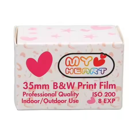 Durable Loving Heart 35mm Black And White Print Film ISO 200 HD 8/18 EXP 35mm Print Film Waterproof 