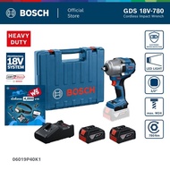BOSCH GDS 18V-780 Professional บล็อกลมไร้สาย 18V แรงบิด 780Nm (รหัส 06019P40K1)