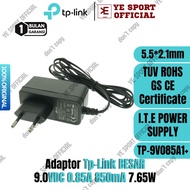 MNTB" ADAPTOR TPLINK POWER SUPPLY 9V 0.85A KEPALA BESAR ORIGINAL