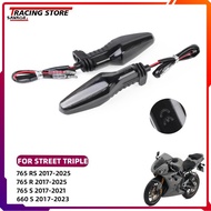 Motorycle Front Rear Turn Signal Light Indicator LED Flasher For Street Triple 765RS 765R 765S 660S 