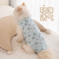 [Pet Clothing] Cat Sterilization Clothing Female Cat Surgical Clothing Breathable Thin Kitten Weanin