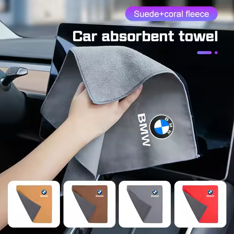 Microfiber Car Cleaning Towel Wash Rag For BMW X1X2 X3 X5 X4 X6 X7 1 3 5 6 7 Series E60 E90 G30 G20 