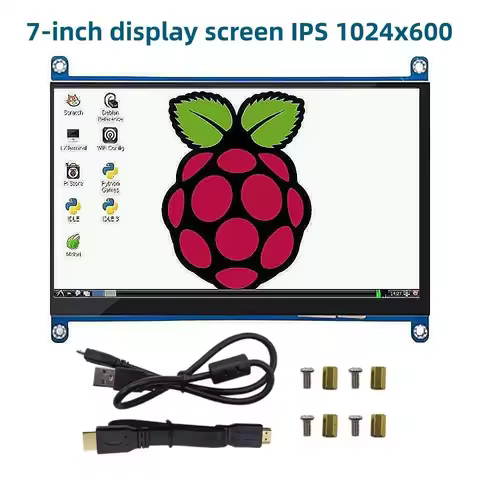1024x600 Resolution Capacitive Touch Screen Support Systems for Raspberry Pi 7 inch LCD Display HDMI