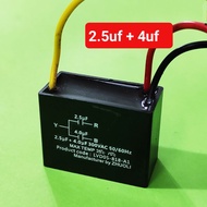 2.5uf+4uf Fan Capacitor kapasitor elmark