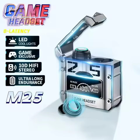 M25 TWS Wireless Headphones Earphones Bluetooth Touch Control Noise Reduction Stereo Waterproof Earb