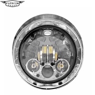 YBullet Tri Bar Motorcycle Headlight LED 5.75 Inch For Harley Sportster Dyna