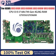 Papan Utama Laptop Untuk Asus Zenbook Ux510uw Ux510ux Ux510uxk Papan Utama I3 I5 I7 6th Gen Gtx950m 