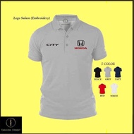Microfiber Quick dry Jersi Jersey Polo T Shirt Logo Sulam Embroidery Honda City 1.5L HEV Civic RS VT