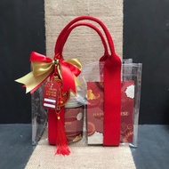 Tote bag corea clear transparent thick mica bag handbag GENTONG BDG