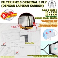 Refill Filter Masker PM 2.5 Tomo Kain N95 Mask Hepa - DEWASA - ANAK
