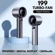 New (199 speed) Rechargeable Mini Small Fan 199-wind-speeds handheld High Wind Desktop Turbo Fan