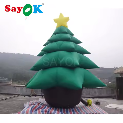 Inflatable Christmas Tree 16.4ft Tall, Inflatable Christmas Decorations