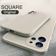 OPPO A95 5G A9 A5 A31 A53 A32 A33 2020 F11 Silicone Case Luxury Original Square Liquid Shockproof Soft Cover