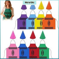 SUYOUPH Crayon Themed Gnome Set, Colorful Cleaning Crayon Apron,  Fancy Dress Art Craft Activity Fun