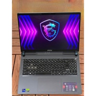 MSI Vector 16 HX A14VHG I9 14th Gen, RTX 4080 12G Gaming Laptop Terpakai (4Bulan) Masih ada Warranty