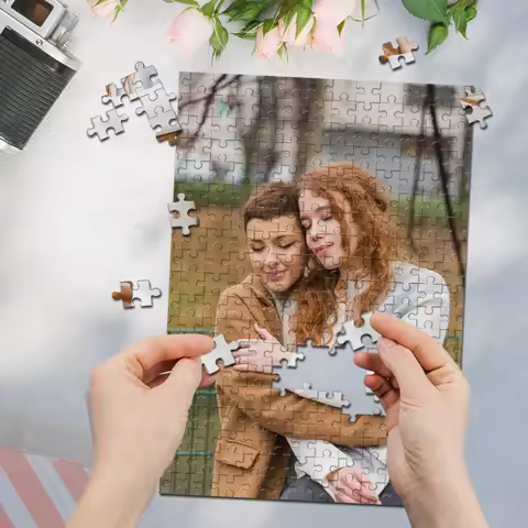 35/300/500/1000pcs Personalized Custom Photo Puzzle Couple Personalized Men Picture Puzzle Custom It