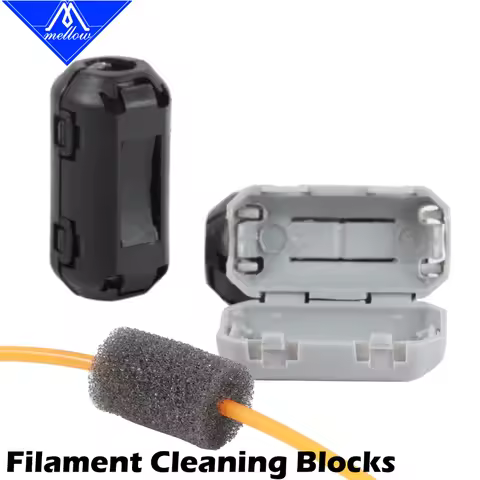 Mellow 3D Printer Parts 1.75 Filament Filters Cleaner Blocks Flame Resistant For V6 Nozzle Cr10 Ende