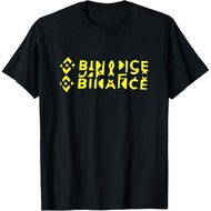 Men's cotton T-shirt Binance Cryptocurrency | Retro BINANCE Optical Illusion T-Shirt High quality co