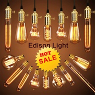 40w Tungsten Filament Bulb Edison Filament​ Vintage Light Bulbs E27 Socket Model​ST64 T10 T45 G80 A1