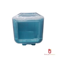 Bekas Simpan Serbaguna Beroda/ Bekas Plastik Serbaguna/ 14L Stack Box With Roller/Storage Organizer/