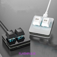 FLASHPULSE Copy Paste Keypad, Acrylic Keypad Custom Mini 2 Key Keypad, Hot Swap Type-c Interface Mec