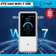 ZTE U60 PRO 1000mAH WIFI 7 Pocket WIFI International English Version Support oversea sim local Singa