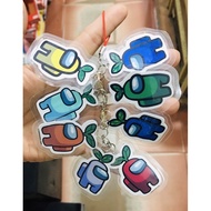 Among us keychain with 8 different pieces / Among us MPP keychain