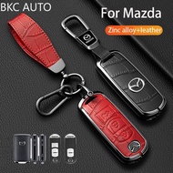 Crocodile Leather Pattern Car Key Cover Case Suitable for Mazda 2019-2025 2023 CX-4 CX-5 CX-7 CX-9 C