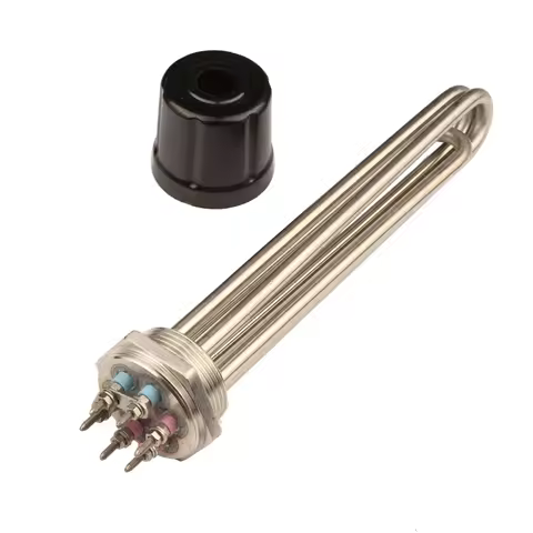 DN40 1-1/2" 3U SUS304 Water Heater Tubular Element - 3KW/4.5KW/6KW/9kW/12KW Bundle Electric Heating 