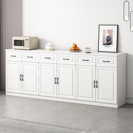 Solid wood European-style side cabinet | Living room and dining room tea and water cabinet + wine ca