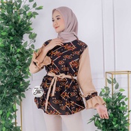 ready Blouse Batik Wanita Modern Lengan Panjang Premium | Blouse Batik