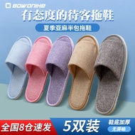 KY-JD Bovonick Disposable slippers5Double5Color Home Hospitality Hotel Travel Portable Unisex Thickened Non-Slip Slipper