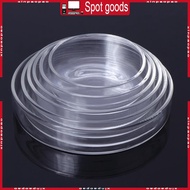 XI Glass Feeder Dish 3 9 3 5 3 2 3 0 2 6 2 4 In Wide Transparent Round  Bowl for Catfish Cory Pleco 