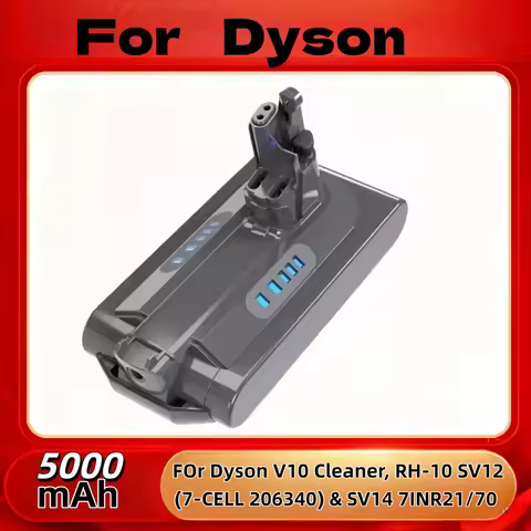 25.2V 3500mAh-5000mAh Rechargeable Battery – for Dyson V10 Cleaner, RH-10 SV12 (7-CELL 206340) & SV1